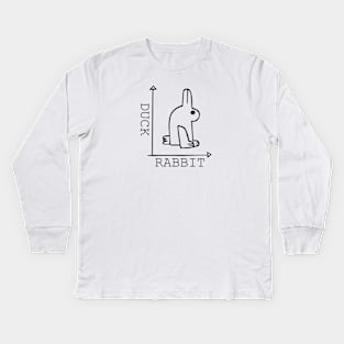 Duck Rabbit Chart Kids Long Sleeve T-Shirt